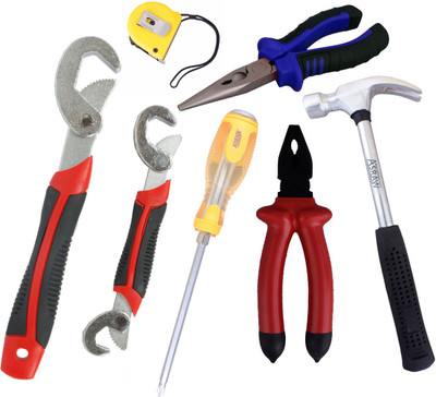 

Asraw Hand Tool Kit(7 Tools), Multicolor