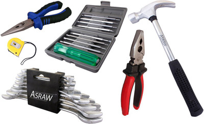 

Asraw Hand Tool Kit(14 Tools), Multicolor