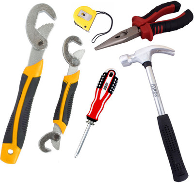 

Asraw Hand Tool Kit(6 Tools), Multicolor