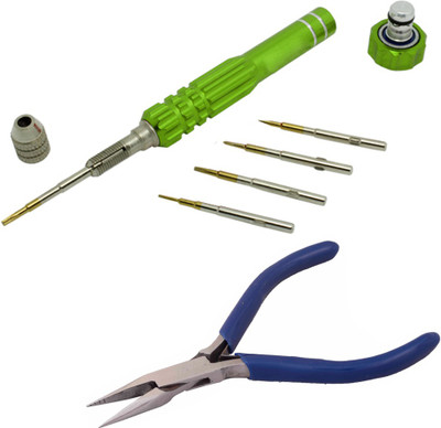 

Asraw Gold Series Screwdriver with plier Hand Tool Kit(2 Tools), Green