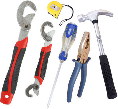 

Asraw Hand Tool Kit(6 Tools), Multicolor