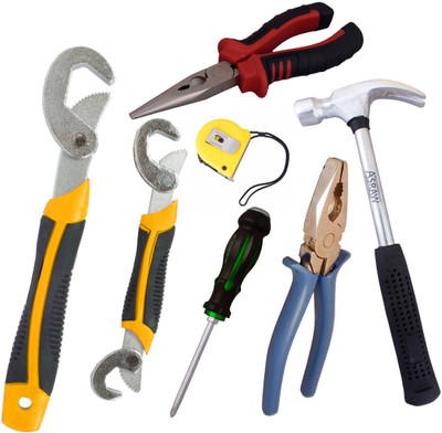 

Asraw Hand Tool Kit(7 Tools), Multicolor