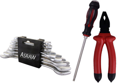 

Asraw Hand Tool Kit(11 Tools), Multicolor