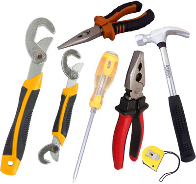 

Asraw Hand Tool Kit(7 Tools), Multicolor