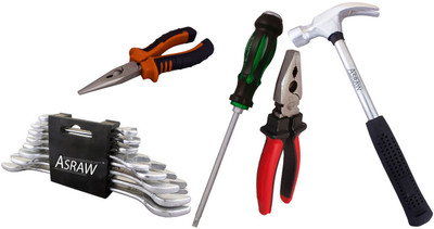 

Asraw Hand Tool Kit(13 Tools), Multicolor
