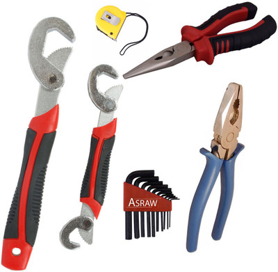 

Asraw Hand Tool Kit(6 Tools), Multicolor