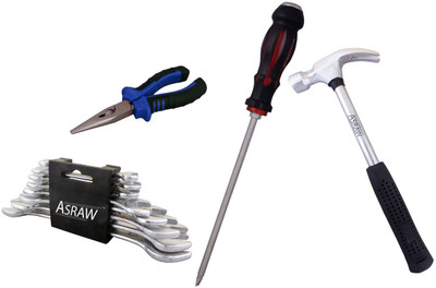 

Asraw Hand Tool Kit(12 Tools), Multicolor