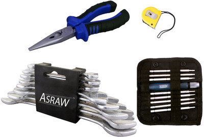 Asraw Hand Tool Kit(12 Tools), Multicolor
