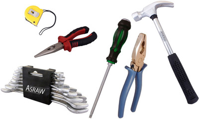 

Asraw Hand Tool Kit(14 Tools), Multicolor