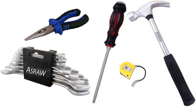 

Asraw Hand Tool Kit(13 Tools), Multicolor