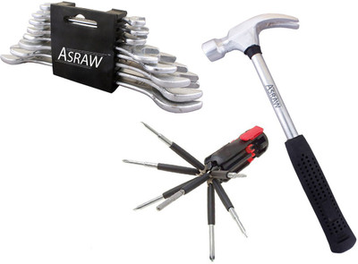 

Asraw Hand Tool Kit(11 Tools), Multicolor