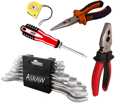 

Asraw Hand Tool Kit(13 Tools), Multicolor