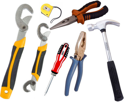 

Asraw Hand Tool Kit(7 Tools), Multicolor