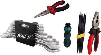 

Asraw Hand Tool Kit(12 Tools), Multicolor