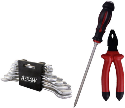 

Asraw Hand Tool Kit(11 Tools), Multicolor