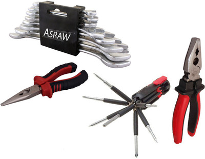 

Asraw Hand Tool Kit(12 Tools), Multicolor