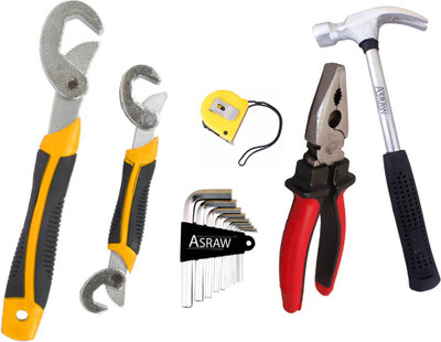 

Asraw Hand Tool Kit(6 Tools), Multicolor