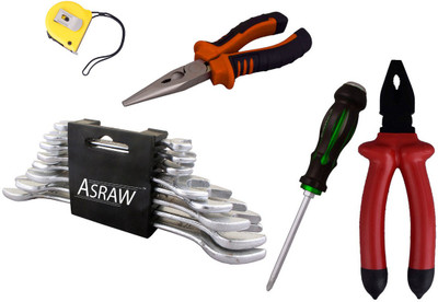 

Asraw Hand Tool Kit(13 Tools), Multicolor
