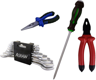 

Asraw Hand Tool Kit(12 Tools), Multicolor