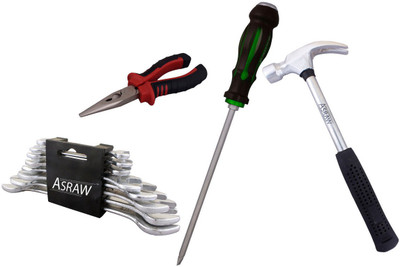 

Asraw Hand Tool Kit(12 Tools), Multicolor