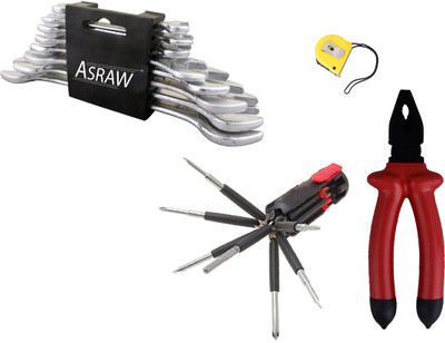 

Asraw Hand Tool Kit(12 Tools), Multicolor
