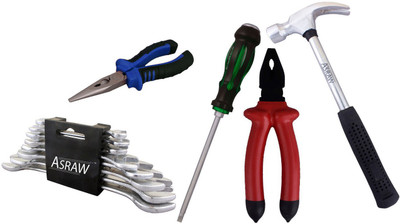 

Asraw Hand Tool Kit(13 Tools), Multicolor