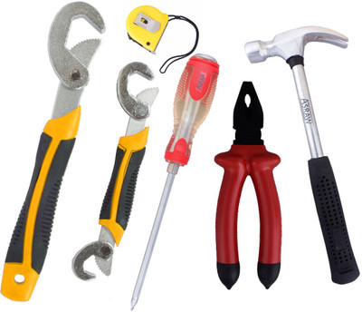 

Asraw Hand Tool Kit(6 Tools), Multicolor