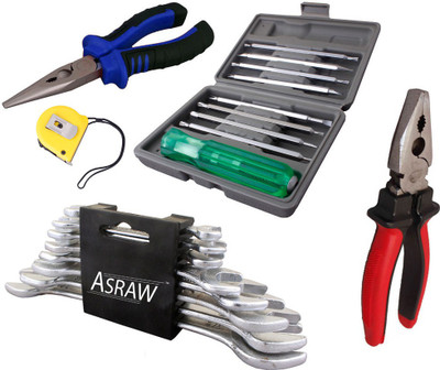 

Asraw Hand Tool Kit(13 Tools), Multicolor