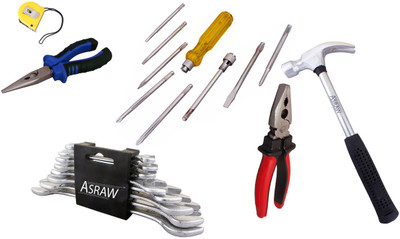 

Asraw Hand Tool Kit(14 Tools), Multicolor