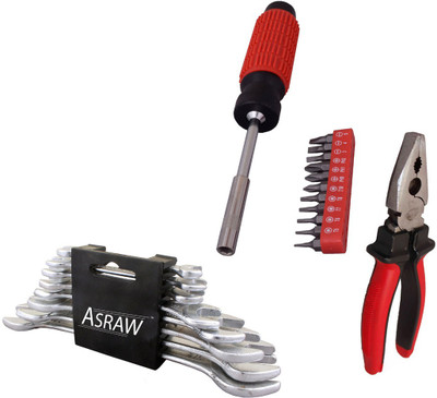

Asraw Hand Tool Kit(11 Tools), Multicolor