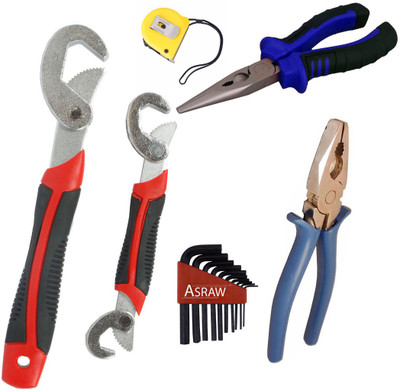 

Asraw Hand Tool Kit(6 Tools), Multicolor