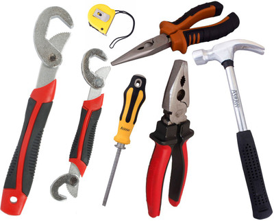 

Asraw Hand Tool Kit(7 Tools), Multicolor