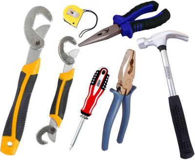 Asraw Hand Tool Kit(7 Tools), Multicolor