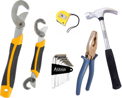 

Asraw Hand Tool Kit(6 Tools), Multicolor