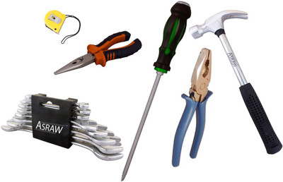 

Asraw Hand Tool Kit(14 Tools), Multicolor