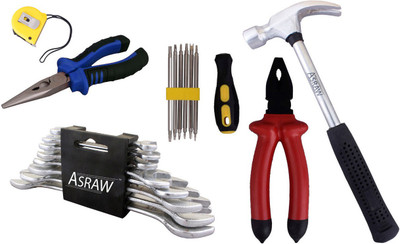 

Asraw Hand Tool Kit(14 Tools), Multicolor