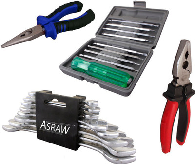 

Asraw Hand Tool Kit(12 Tools), Multicolor