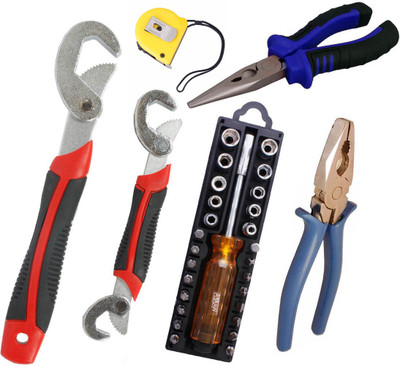 

Asraw Hand Tool Kit(6 Tools), Multicolor