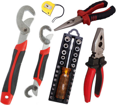 

Asraw Hand Tool Kit(6 Tools), Multicolor