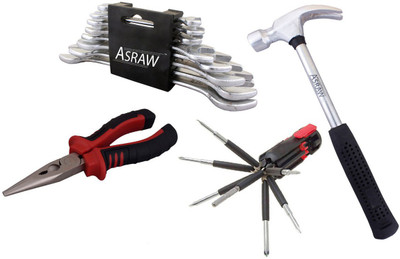 

Asraw Hand Tool Kit(12 Tools), Multicolor