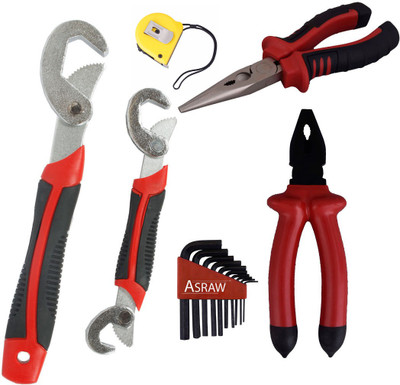 

Asraw Hand Tool Kit(6 Tools), Multicolor