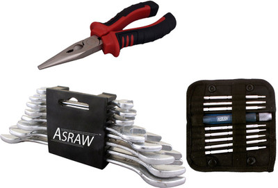 

Asraw Hand Tool Kit(11 Tools), Multicolor