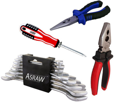 

Asraw Hand Tool Kit(12 Tools), Multicolor