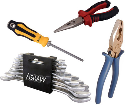 

Asraw Hand Tool Kit(12 Tools), Multicolor