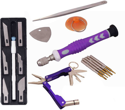 

Asraw Hand Tool Kit(6 Tools), Purple