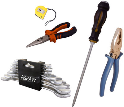 Asraw Hand Tool Kit(13 Tools), Multicolor