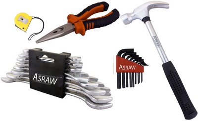 

Asraw Hand Tool Kit(13 Tools), Multicolor