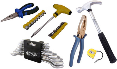 

Asraw Hand Tool Kit(14 Tools), Multicolor