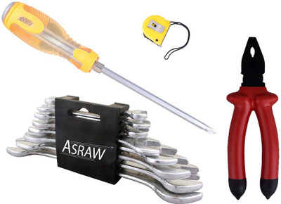 

Asraw Hand Tool Kit(12 Tools), Multicolor