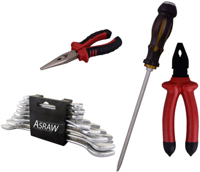 

Asraw Hand Tool Kit(12 Tools), Multicolor
